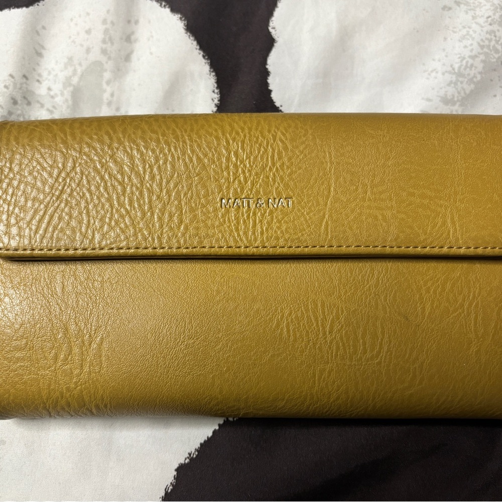 Matt & Nat Mustard Vegan Leather Wallet